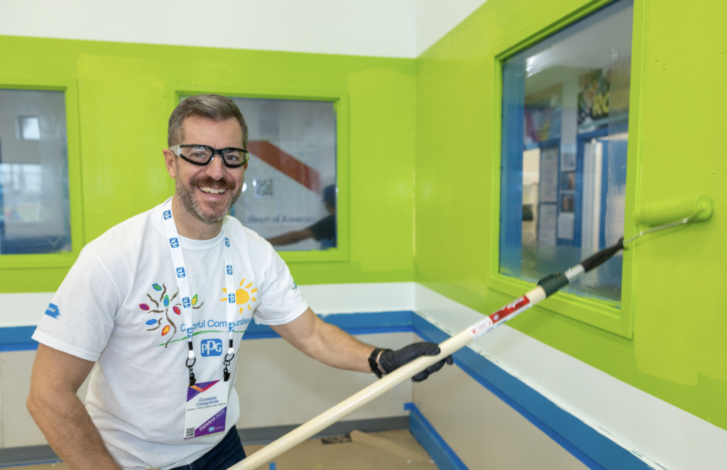 PPG Boys and Girls Club Colorful Communities 2025 interior painting